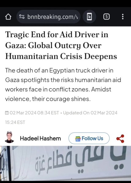 IDF statement on Aid Convoy Stampede