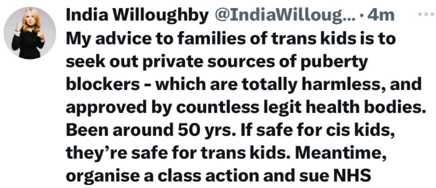 No more puberty blockers for children from the NHS - reported in the Times!