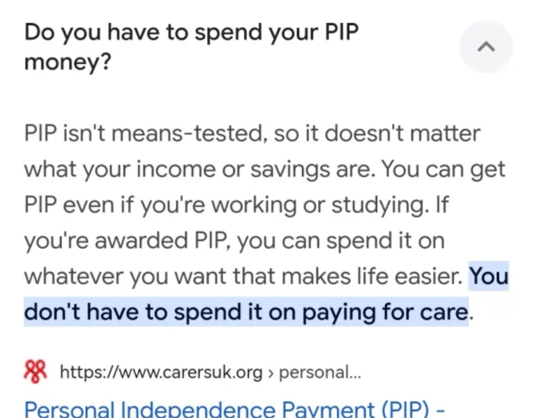To think most autistic people can’t claim PIP?