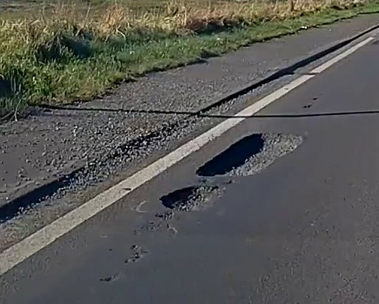 To be shocked at the state of roads