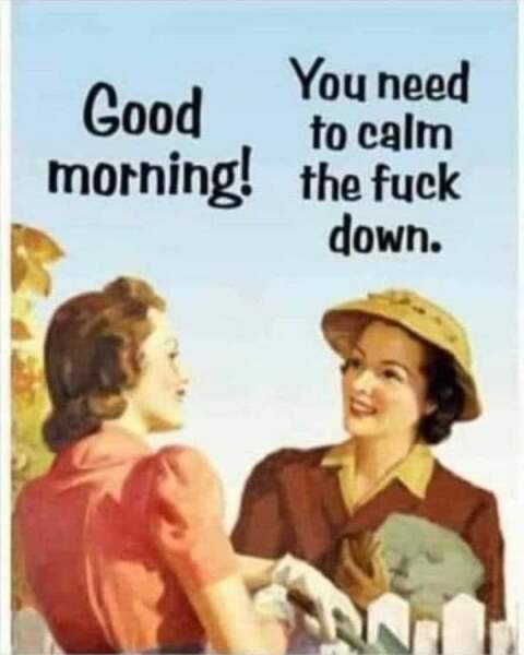 To say F** OFF!!