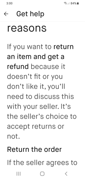 Vinted Returns. WWYD?