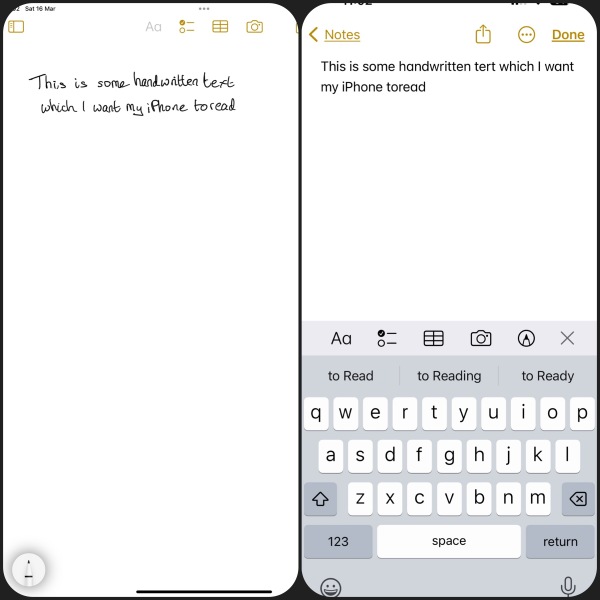 Can handwriting be scanned into text and edited? BORING, SORRY!