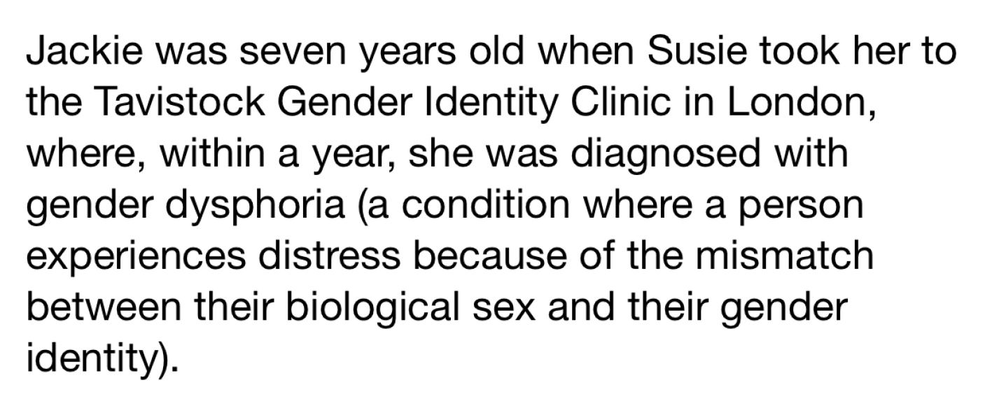 No more puberty blockers for children from the NHS - reported in the Times!