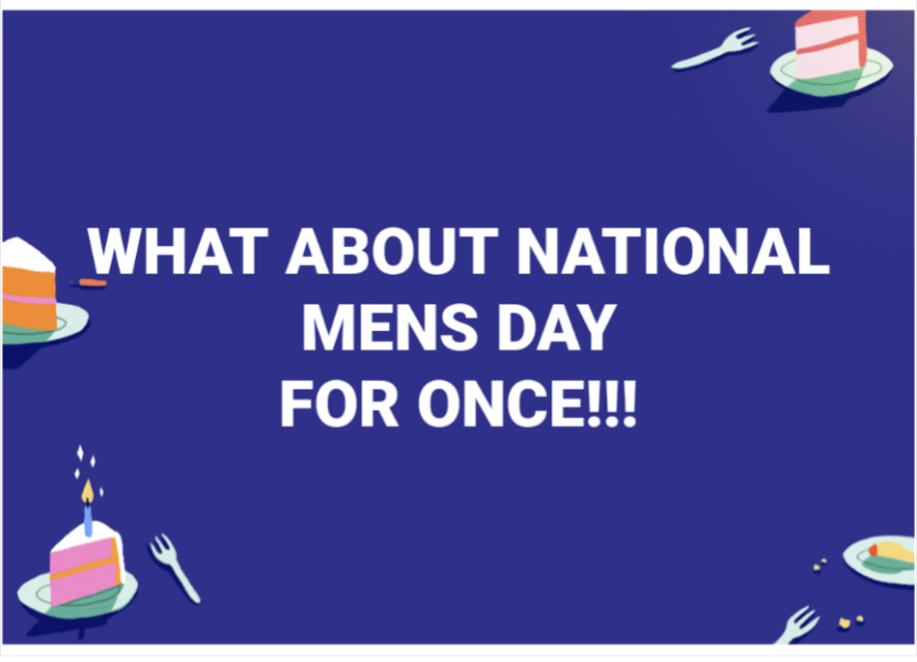 But what about the blokes?