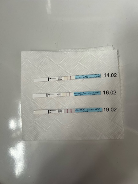 Strip tests getting fainter at 8 weeks