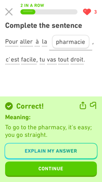 Any French experts who can help me with Duolingo?