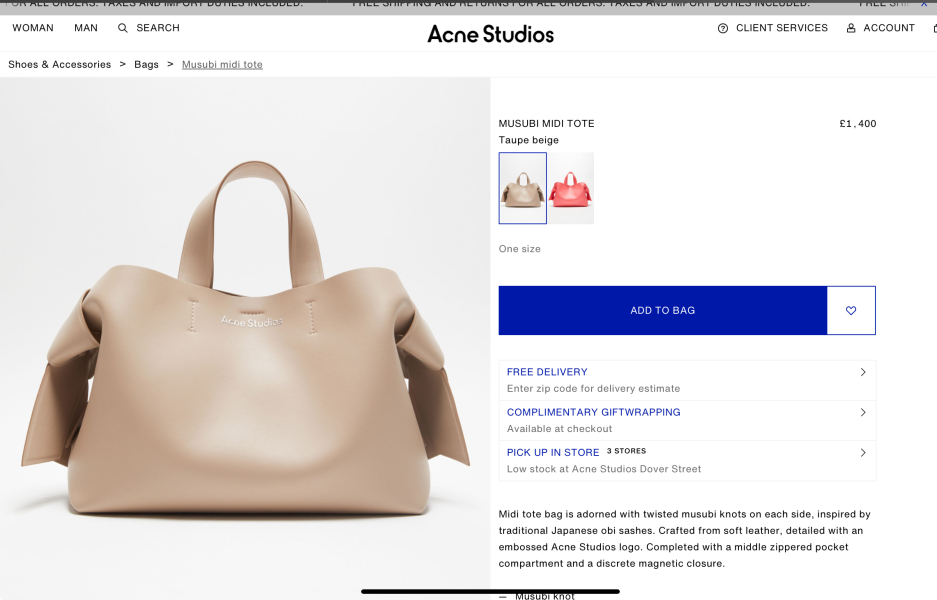 You have £1,500 to spend on a bag of your choice, what do you go for?