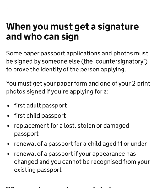 No one to sign DD’s passport renewal!!