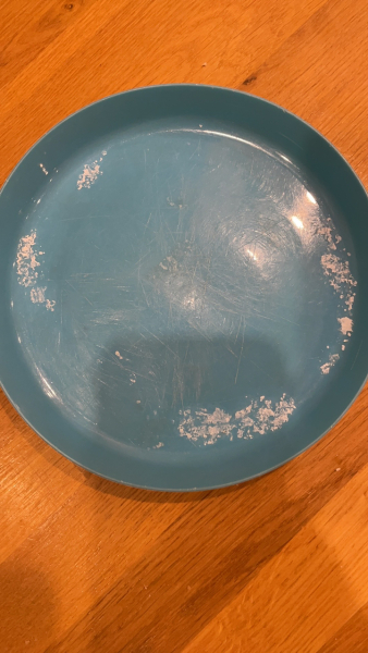White residue in plastic