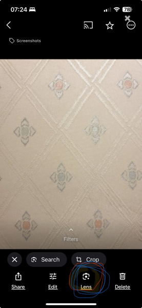 Identifying wallpaper