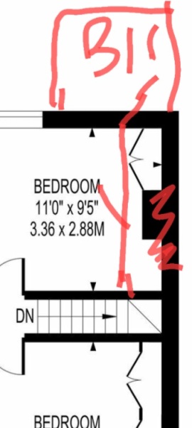 To buy a house with a bathroom downstairs only?
