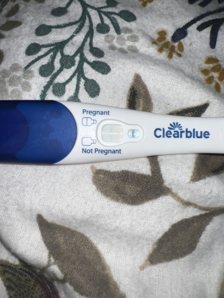 Clear blue test. Evap line or positive