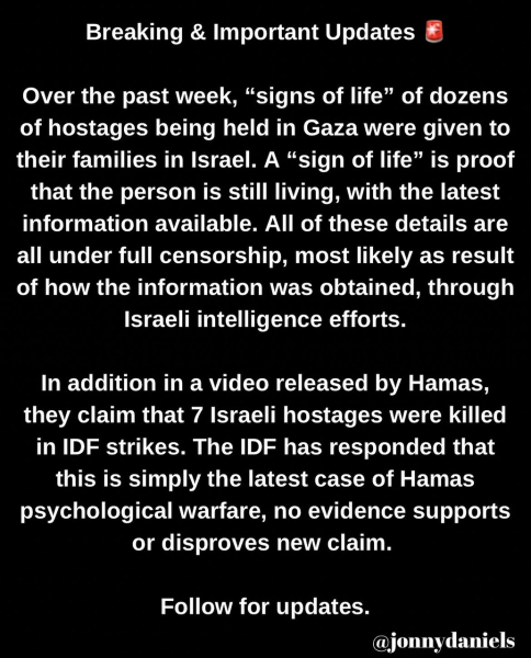 Israelis held hostage in Gaza - part 3