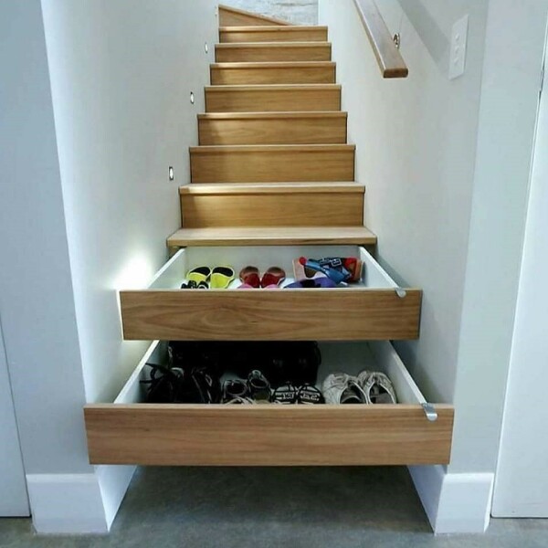 Has anyone created lift up stair storage like this?
