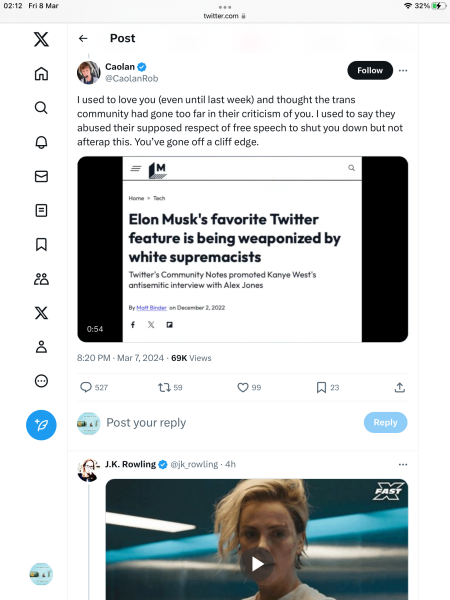 JKR is at it again…