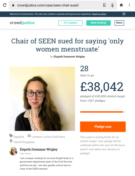 The chair of SEEN is being sued.