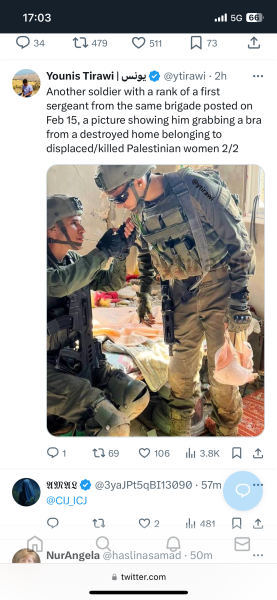 IDF fixation with looting Palestinian women’s underwear