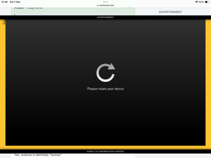 Massive ads taking over screen again