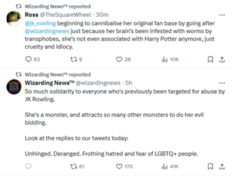 To think that J K Rowling was right in her predictions about what would happen to women and girls?