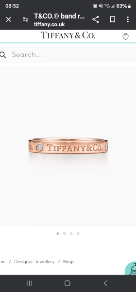 Tiffany Rose Gold Ring