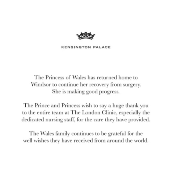 Okay , I'm just going to say it... where is Kate Middleton?