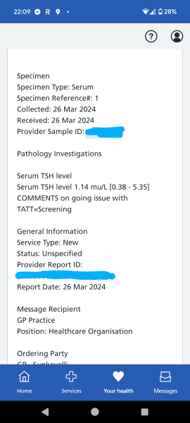 Tsh level of 1.14 - ask for meds?