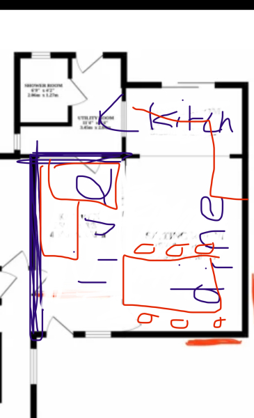 How would you re-set this house layout? FLOOR PLAN PIC INCLUDED!