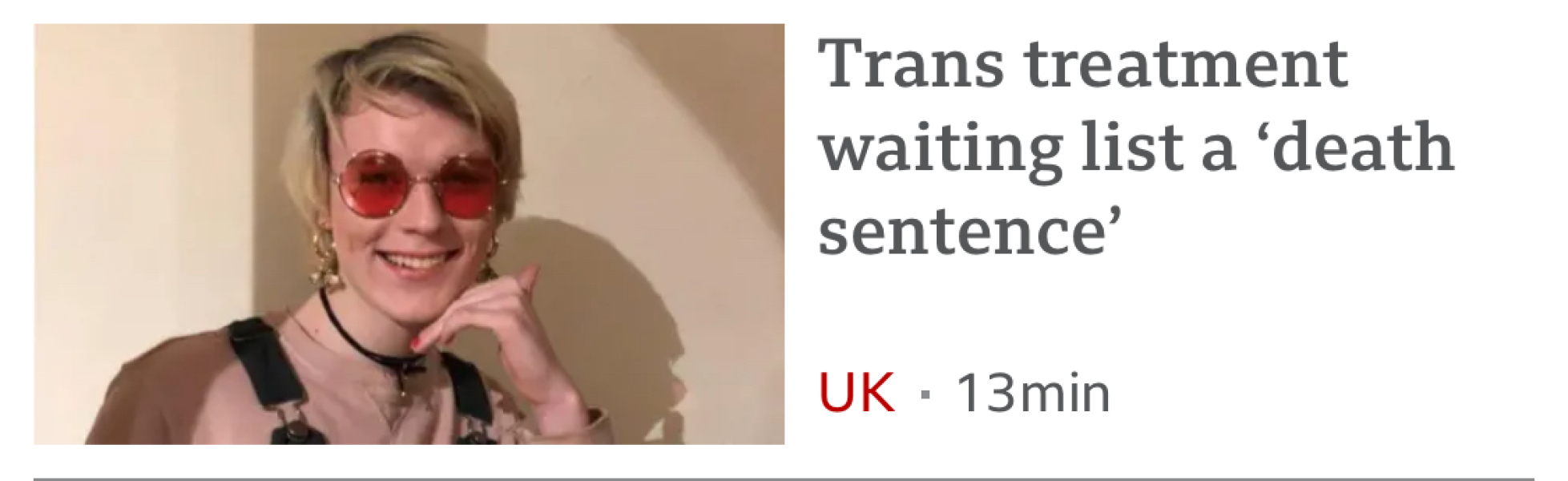 “Trans treatment waiting list a ‘death sentence’”