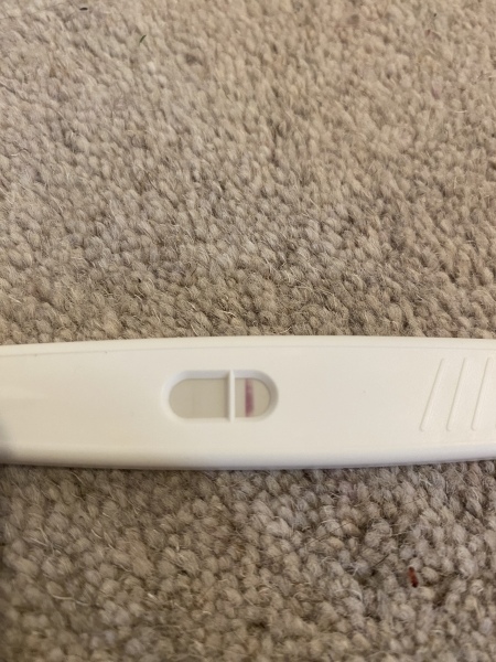 Termination of pregnancy test - showing a line?