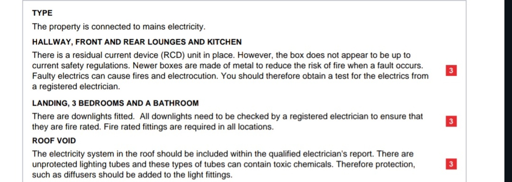 First time cash buyer level 2 survey has issues