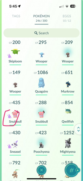 Routine Sparkles Pokémon Go 