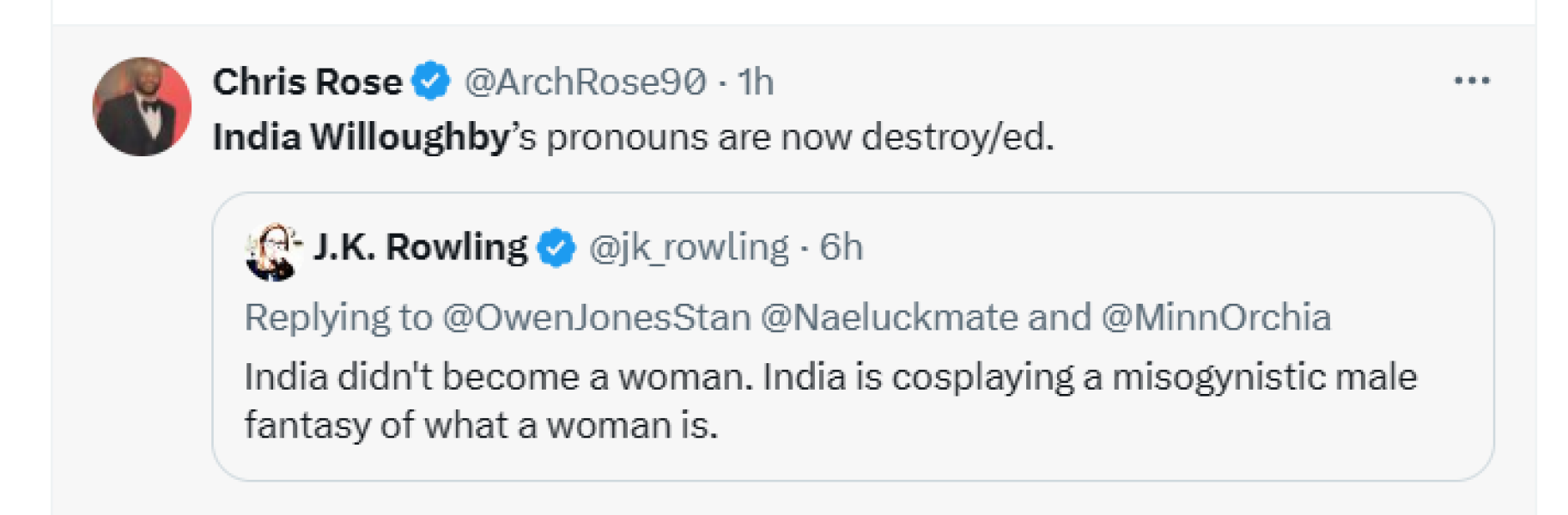 JK Rowling has sadly opened her mouth again
