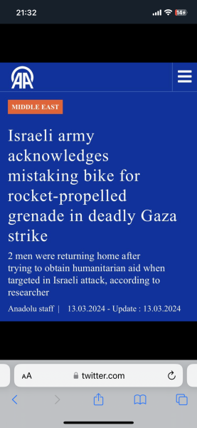 IDF statement on Aid Convoy Stampede