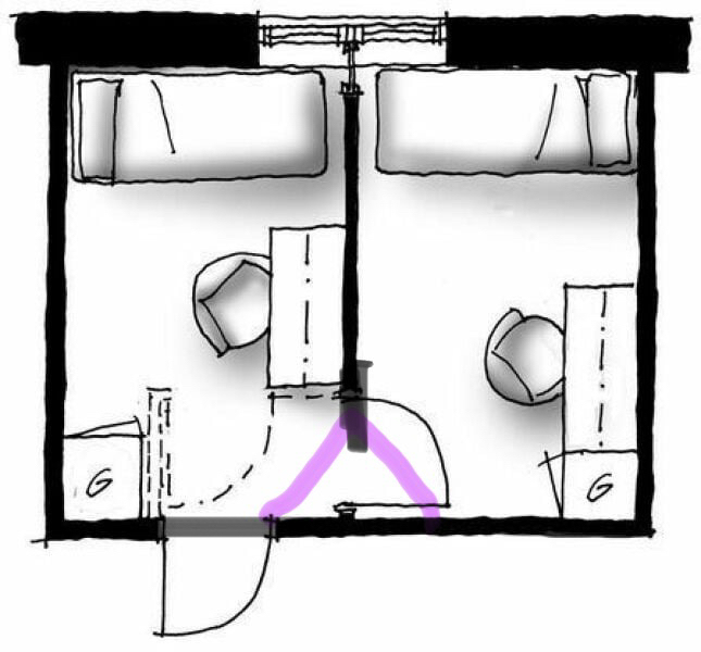 Has anyone split the main bedroom in a mid terrace into two smaller rooms?