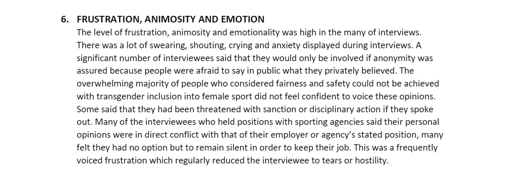 Elite British sportswomen would be uncomfortable with transgender women competing in female categories in their sport - Survey