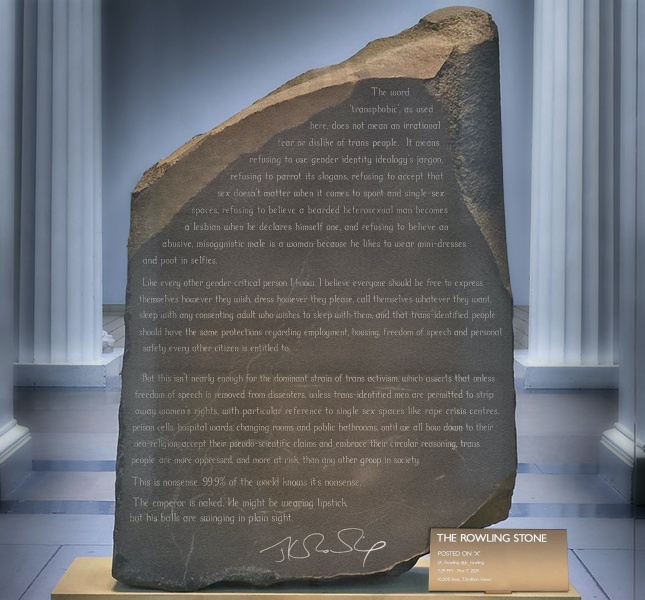 JKR is at it again…