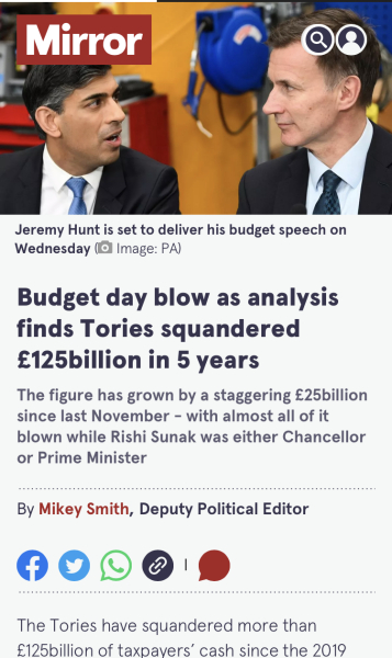 We can have a Tory government and Brexit or we can have the NHS.  Which do you choose?
