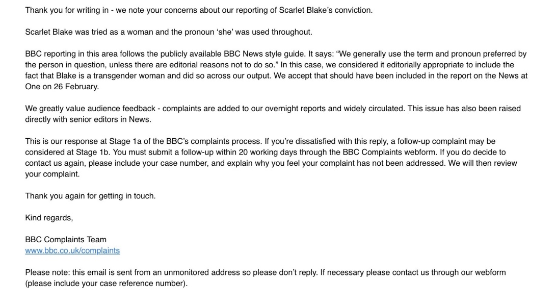 Scarlet Blake - murder to officially recorded as a crime committed by a woman