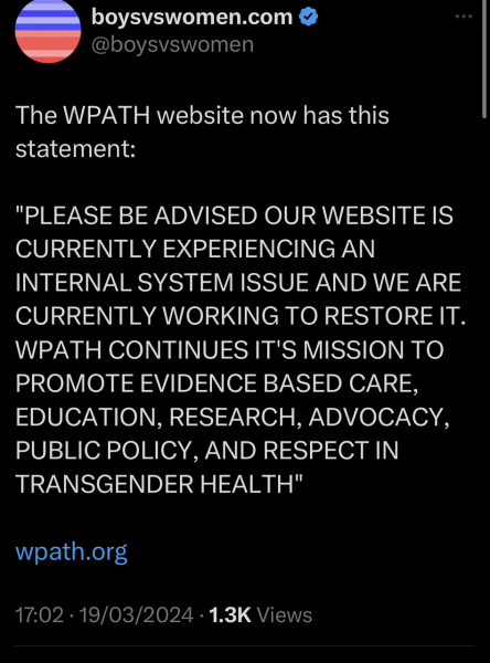 WPATH deletes standards of Care v8" from its website!