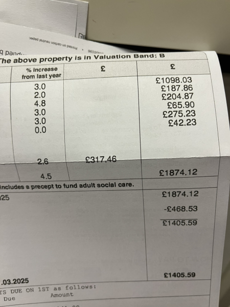 How much has your council tax gone up?