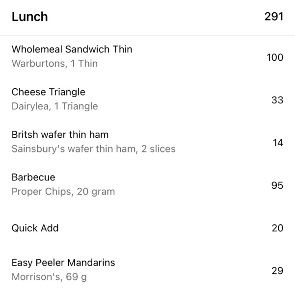 Filling low calorie lunch?