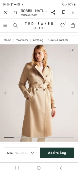 Multicoloured trench coat from Boden!