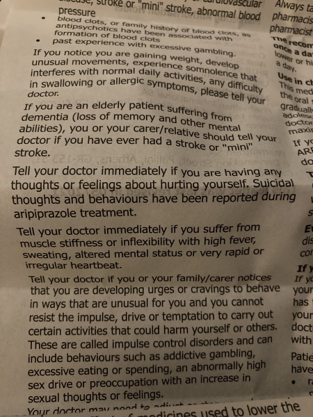 Aripiprazole Yea or Nah?