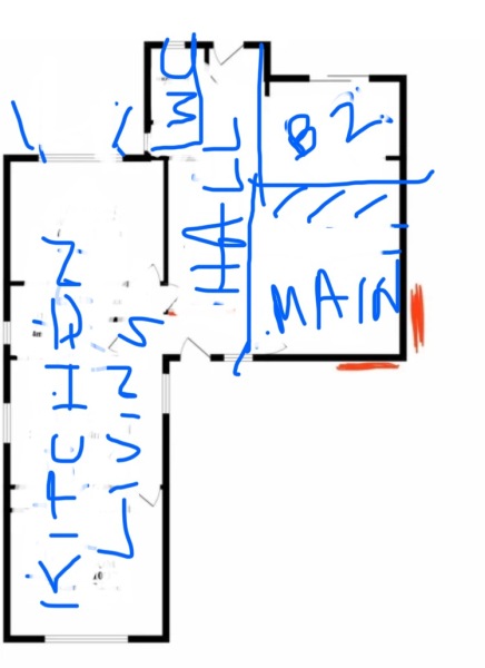 How would you re-set this house layout? FLOOR PLAN PIC INCLUDED!
