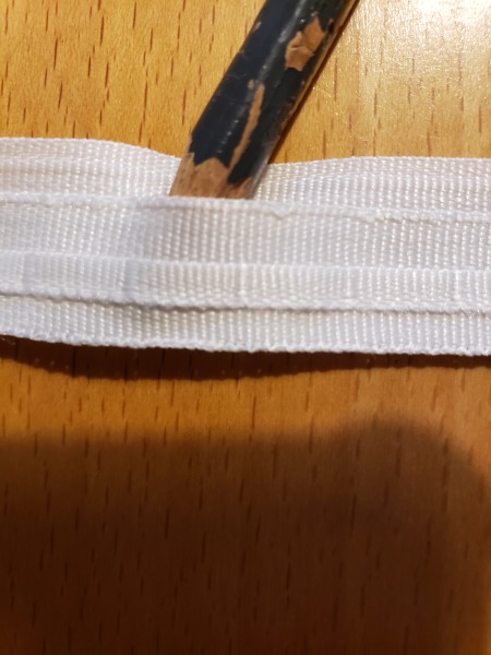 End entry Roman Blind tape. How to neaten the ends!