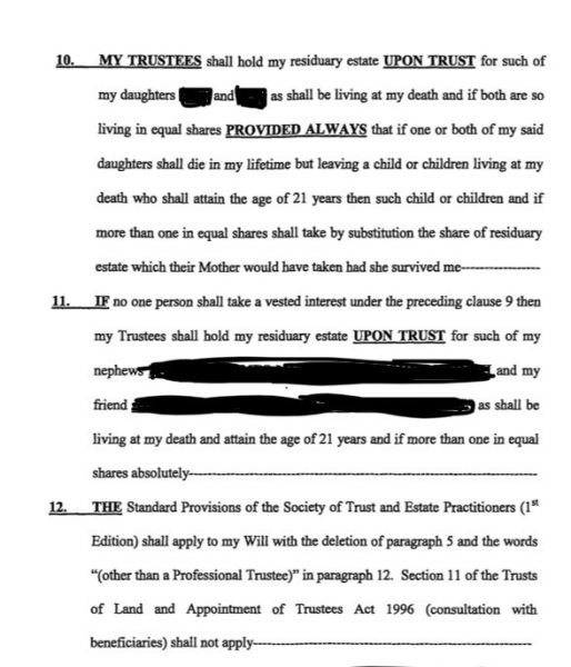 Dispute over will, does anyone know how to read a will? (Pictures included)