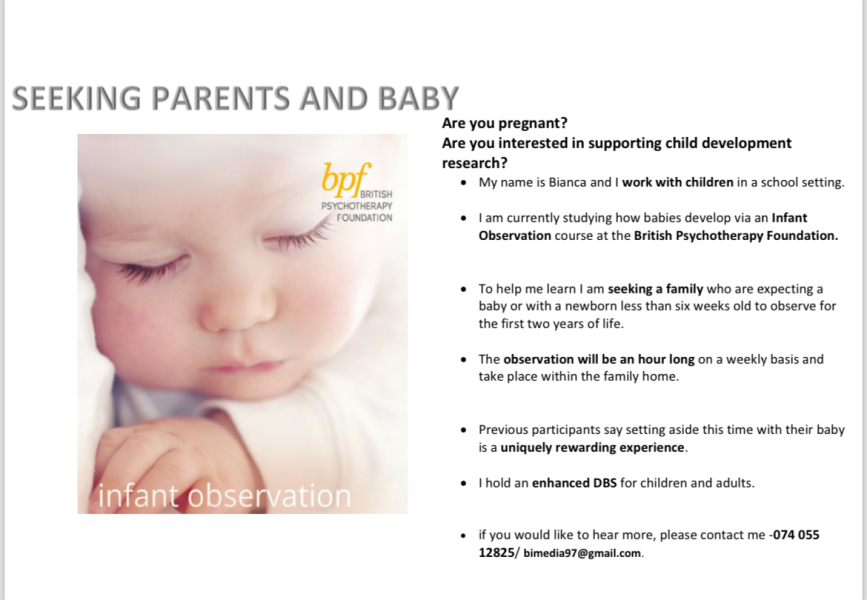 Infant observation