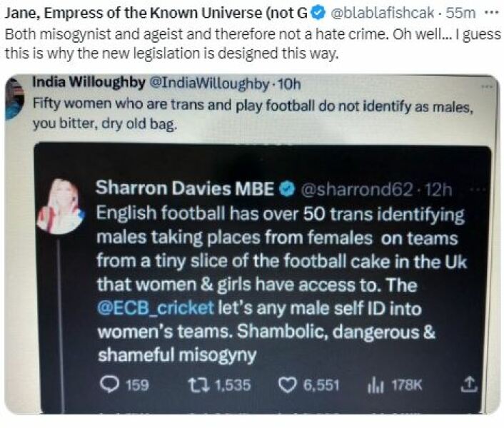 JKR vs Police Scotland?