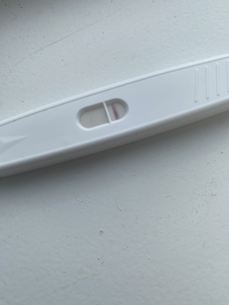 Termination of pregnancy test - showing a line?